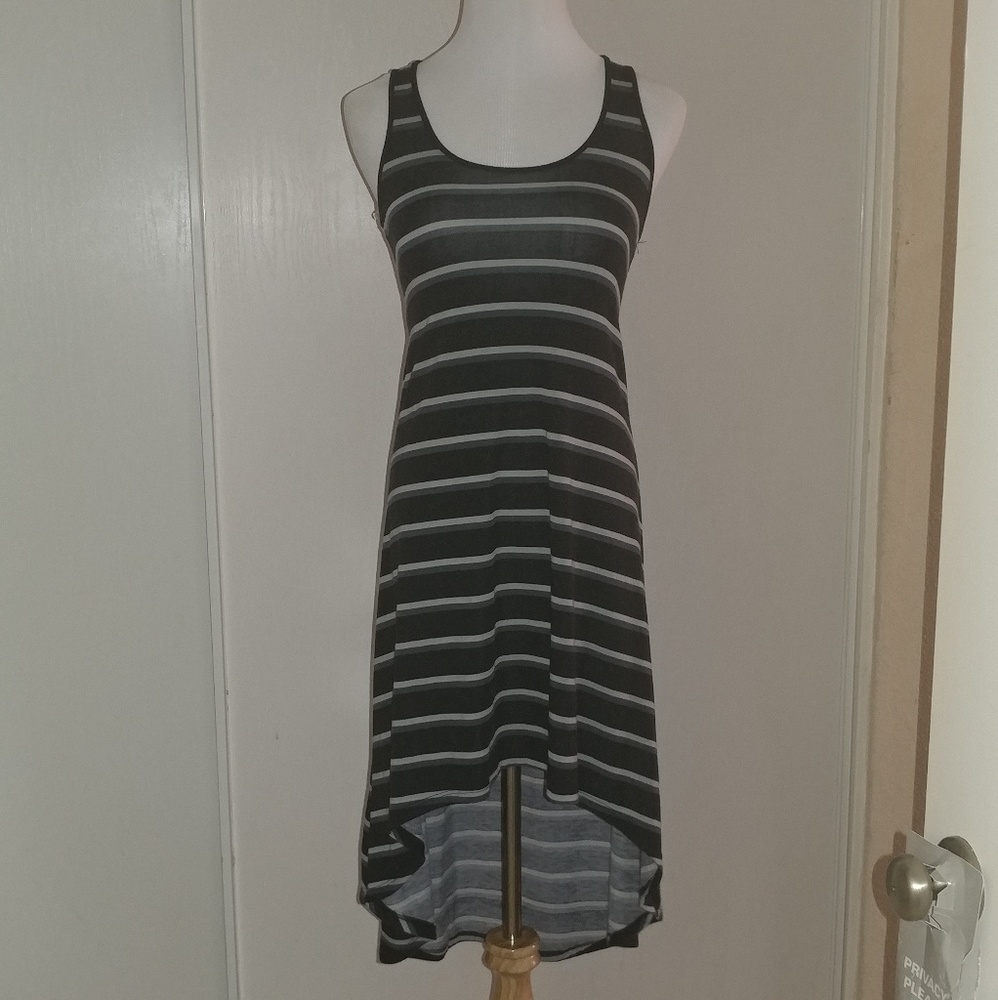 Derek Heart High Low Racer Back Maxi Dress